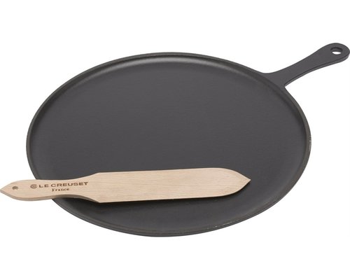 LE CREUSET  Crèpe pan 29 cm met houten spatel