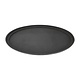 M & T  Oval non-slip tray 56 x 68 cm XL black