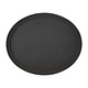 M & T  Oval non-slip tray 56 x 68 cm XL black