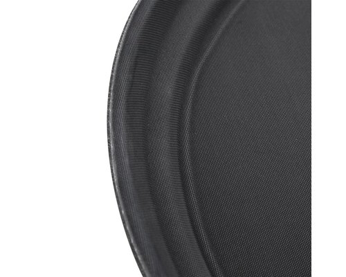 M&T Plateau noir ovale 56 x 68 cm XL anti-dérapant