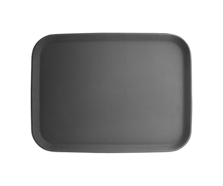 OLYMPIA DIENBLADEN  Rectangular non-slip tray black