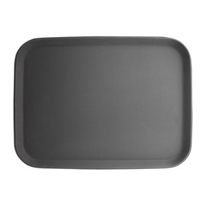 OLYMPIA DIENBLADEN  Rectangular non-slip tray black