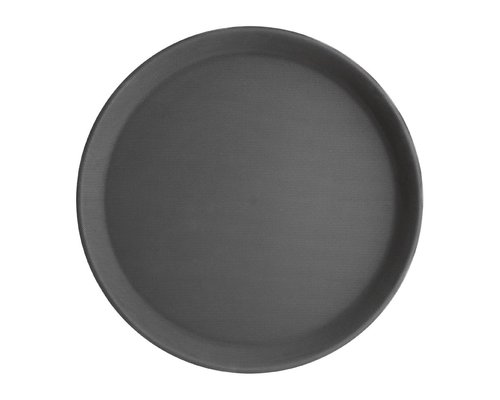 OLYMPIA DIENBLADEN  Plateau noir rond  anti-dérapant 40,5 cm