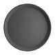 OLYMPIA DIENBLADEN  Round non-slip tray black 35,5 cm