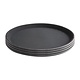 M&T Round non-slip tray black 36 cm
