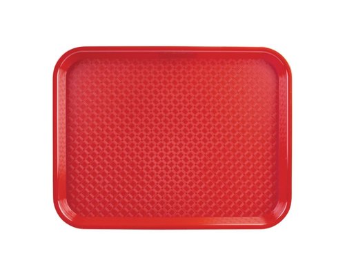 OLYMPIA DIENBLADEN  Plateau fast food rouge 34,5 x 26,5 cm