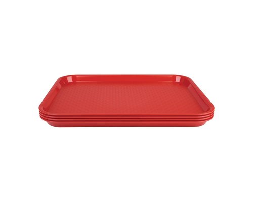 OLYMPIA DIENBLADEN  Tray fast food  red 34,5 x 26,5 cm