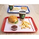 OLYMPIA DIENBLADEN  Plateau fast food rouge 34,5 x 26,5 cm