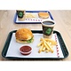 OLYMPIA DIENBLADEN  Plateau fast food vert 34,5 x 26,5 cm