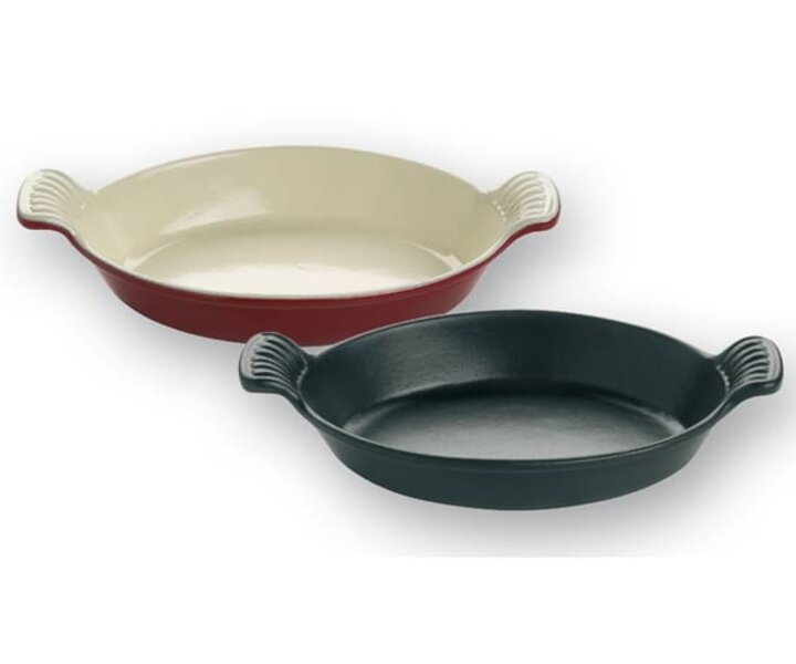 CHASSEUR  Ovenschotel ovaal rood gietijzer