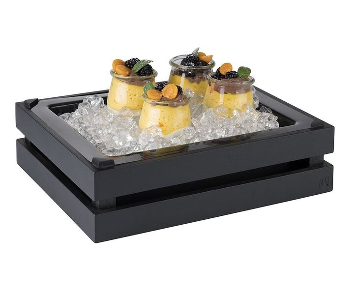 M&T Buffet box GN 1/2 black wood