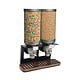 ROSSETO Cereal dispenser 2 x 13 liter on wooden walnut base