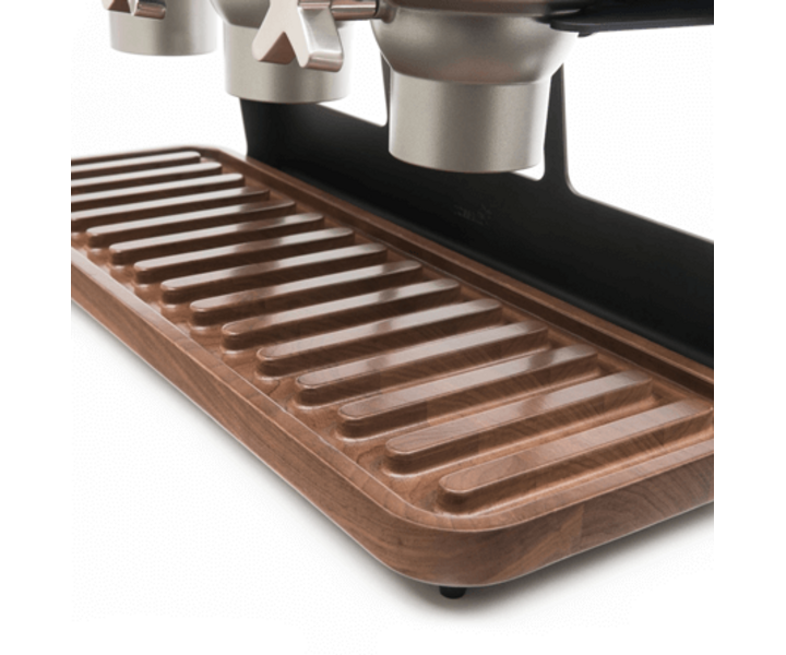 ROSSETO Cereal dispenser 2 x 13 liter on wooden walnut base