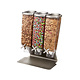 ROSSETO Cereal dispenser  3 x 3,8 liter on stainless steel base