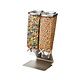 ROSSETO Cereal dispenser  2 x 3,8 liter on stainless steel base