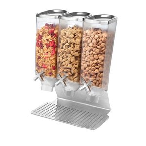 ROSSETO Cereal dispenser 3 x 3,8  liter on stainless steel  base