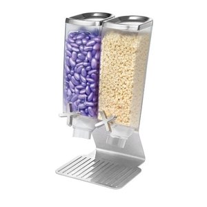 ROSSETO Cereal dispenser 2 x 3,8  liter on stainless steel  base