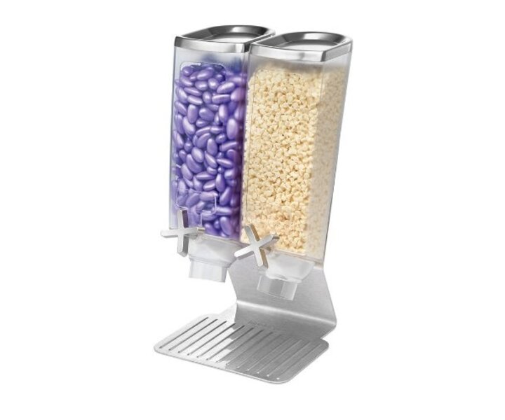 ROSSETO Cereal dispenser  2 x 3,8 liter on stainless steel base