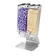 ROSSETO Cereal dispenser  2 x 3,8 liter on stainless steel base