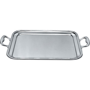 ALESSI  Rectangular tray with handles 48,5 x 37 cm