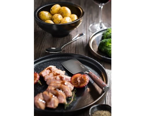 UTOPIA  Assiette plate 30 cm Hedonism or/noire