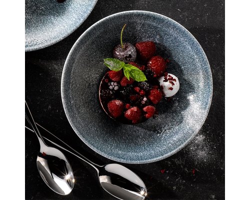 CHURCHILL Deep bord 24,8 cm Raku Topaz blue