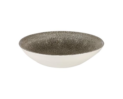 CHURCHILL Assiette creuse 24,8 cm Raku Quartz Black