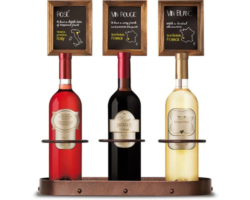 M&T Bottle display for 3 bottles