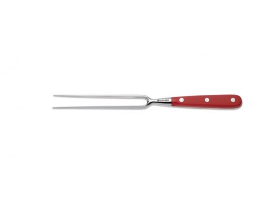 GIESSER  Fourchette de cuisine 15 cm manche rouge