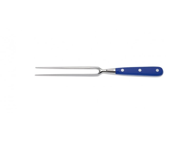 GIESSER  Fourchette de cuisine 15 cm manche bleue