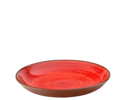 UTOPIA  Bol / assiette à pates 24 cm Salsa rouge