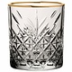 PASABAHCE Verre à whisky 36 cl avec bord doré Timeless Vintage