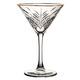 PASABAHCE Martini glass 23 cl with golden rim Timeless Vintage