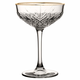 PASABAHCE Cocktail coupe 27 cl with golden rim Timeless Vintage