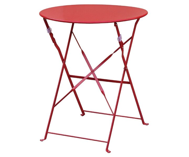 M&T Table ronde 59,5 cm pliable rouge