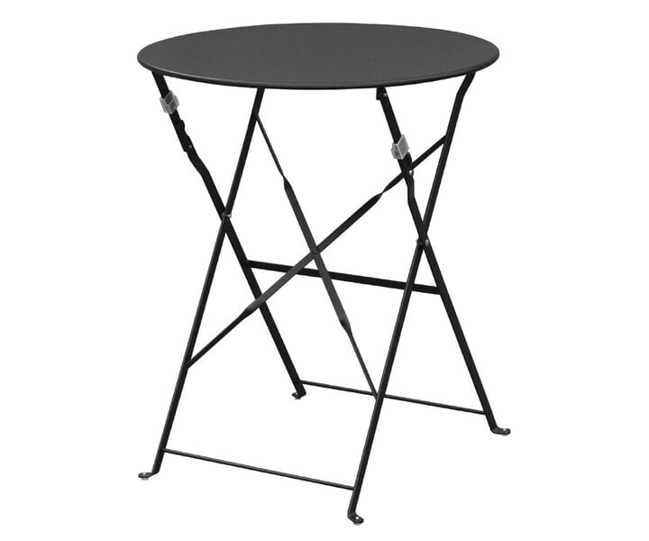 M&T Table round 59,5 cm foldable black