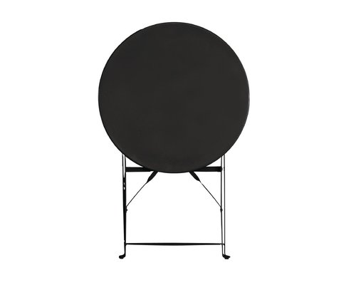 M & T  Table ronde 59,5 cm pliable noire