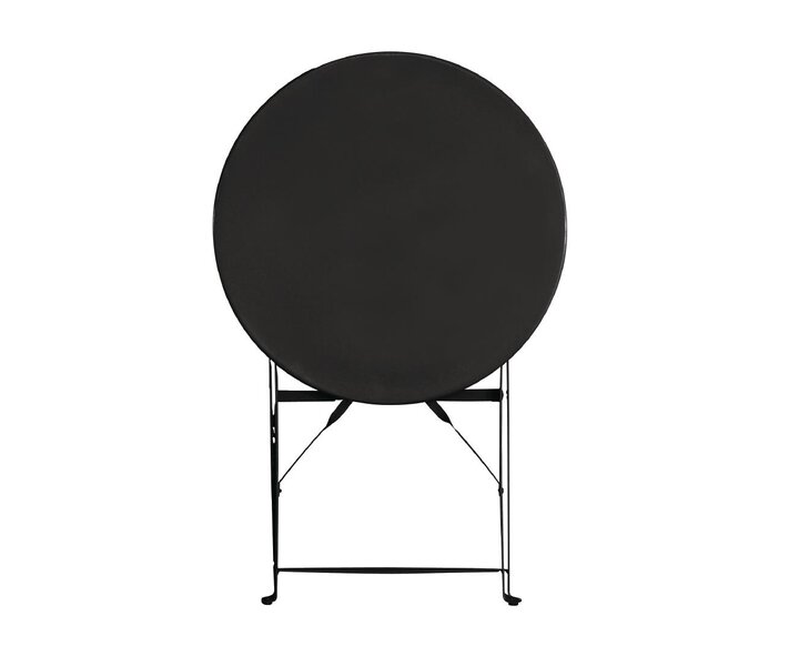 M&T Table ronde 59,5 cm pliable noire