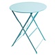 M & T  Table round 59,5 cm foldable seaside blue