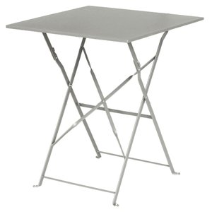 M & T  Table carrée 60 x 60  cm pliable grise
