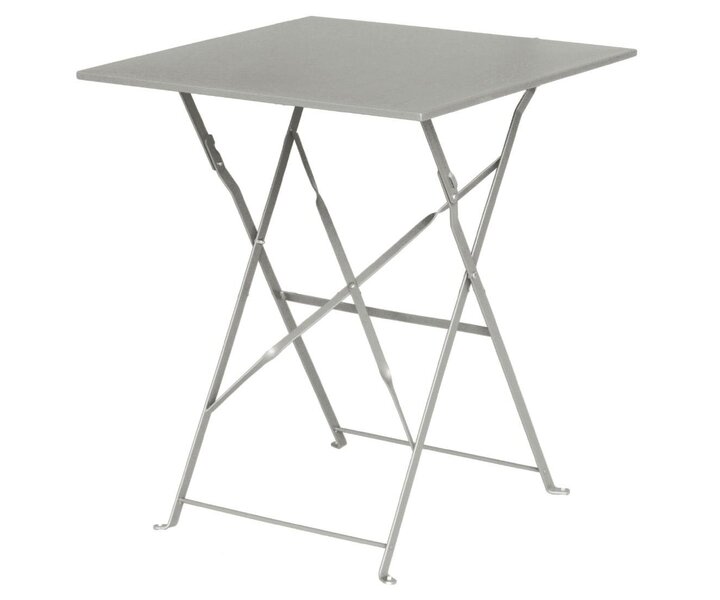 M&T Tafel vierkant 60 x 60  cm opklapbaar grijs