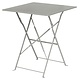 M & T  Table carrée 60 x 60 cm pliable grise