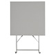 M & T  Table square 60 x 60 cm foldable grey