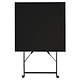 M&T Table square 60 x 60 cm foldable black