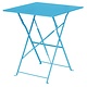 M & T  Table carrée 60 x 60 cm pliable turquoise