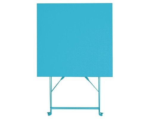 M & T  Table square 60 x 60 cm foldable seaside blue