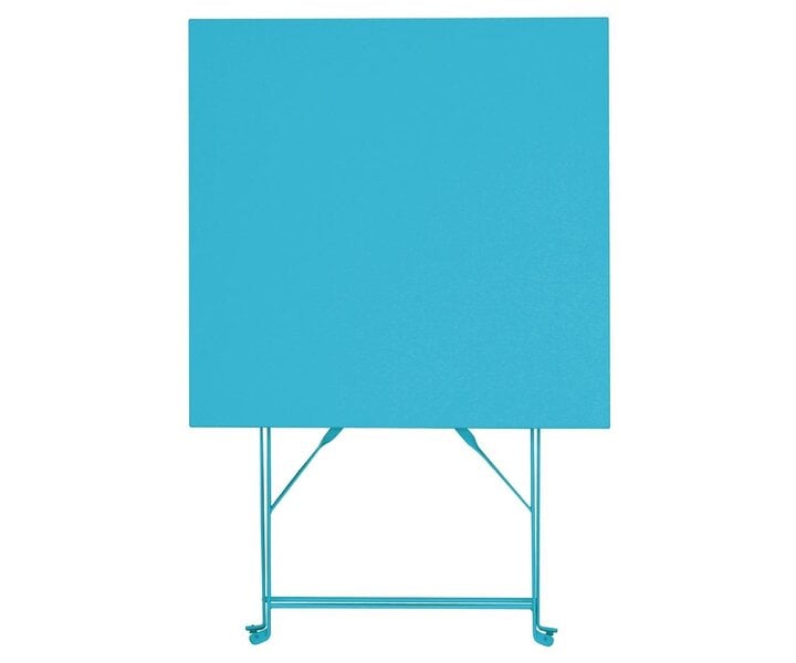 M&T Table carrée 60 x 60 cm pliable turquoise