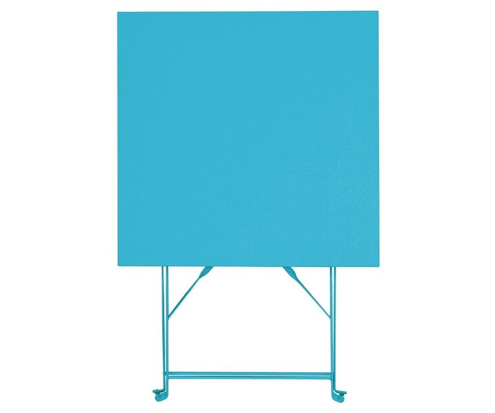 M&T Table square 60 x 60 cm foldable seaside blue
