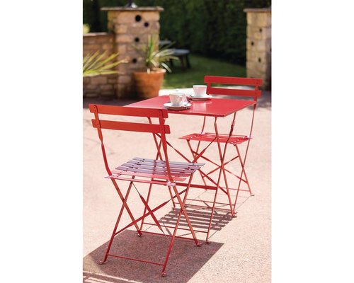 M & T  Chair foldable red