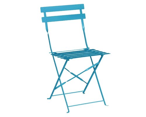 M & T  Chaise pliable turquoise